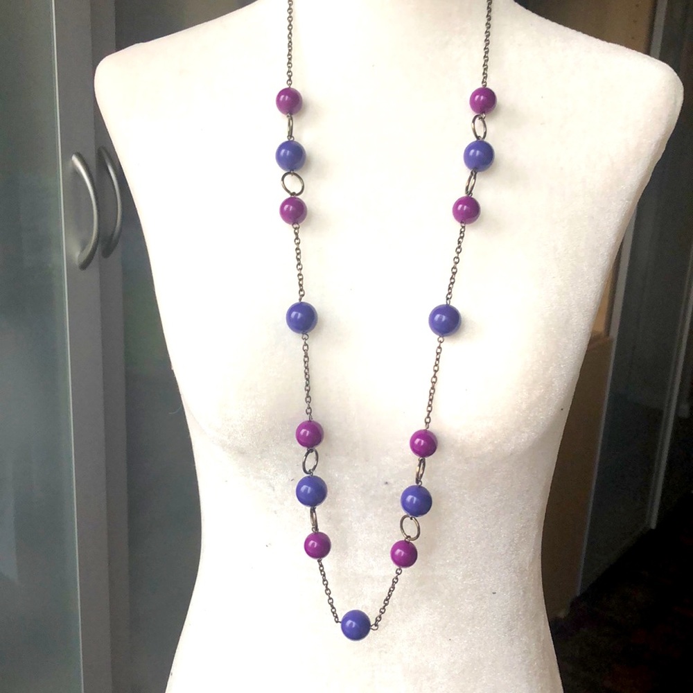 2/15$ Long colourful beaded necklace $10